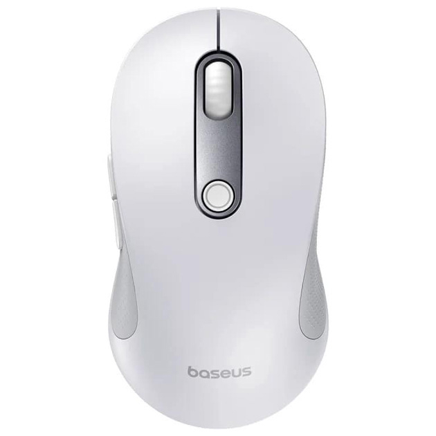 Комп'ютерна миша Baseus F02 Ergonomic Wireless Mouse White 2.4G/ВТ 5.2, 1000-4000 DPI B01055505211-01 Комп'ютерна миша Baseus F02 Ergonomic Wireless Mouse White 2.4G/ВТ 5.2, 1000-4000 DPI B01055505211-01
