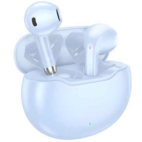 Наушники мастерской HOCO June BT headset EW61 |true wireless, BT5.3, 7h, 40/320mAh| blue