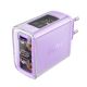 Мережевий зарядний пристрій Acefast A45 фіолетовий, USB/2 Type-C QC PD PD65W GaN