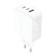 Зарядний пристрій мережевий Acefast A41 USB/2 Type-C QC PD PD65W GaN | білий