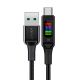 Кабель з дисплеєм Acefast C7-04, USB to Type-C, 60W, 3A, 1.2m, black
