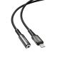 Кабель Acefast C1-05 black, Lightning to 3.5mm 0.18m