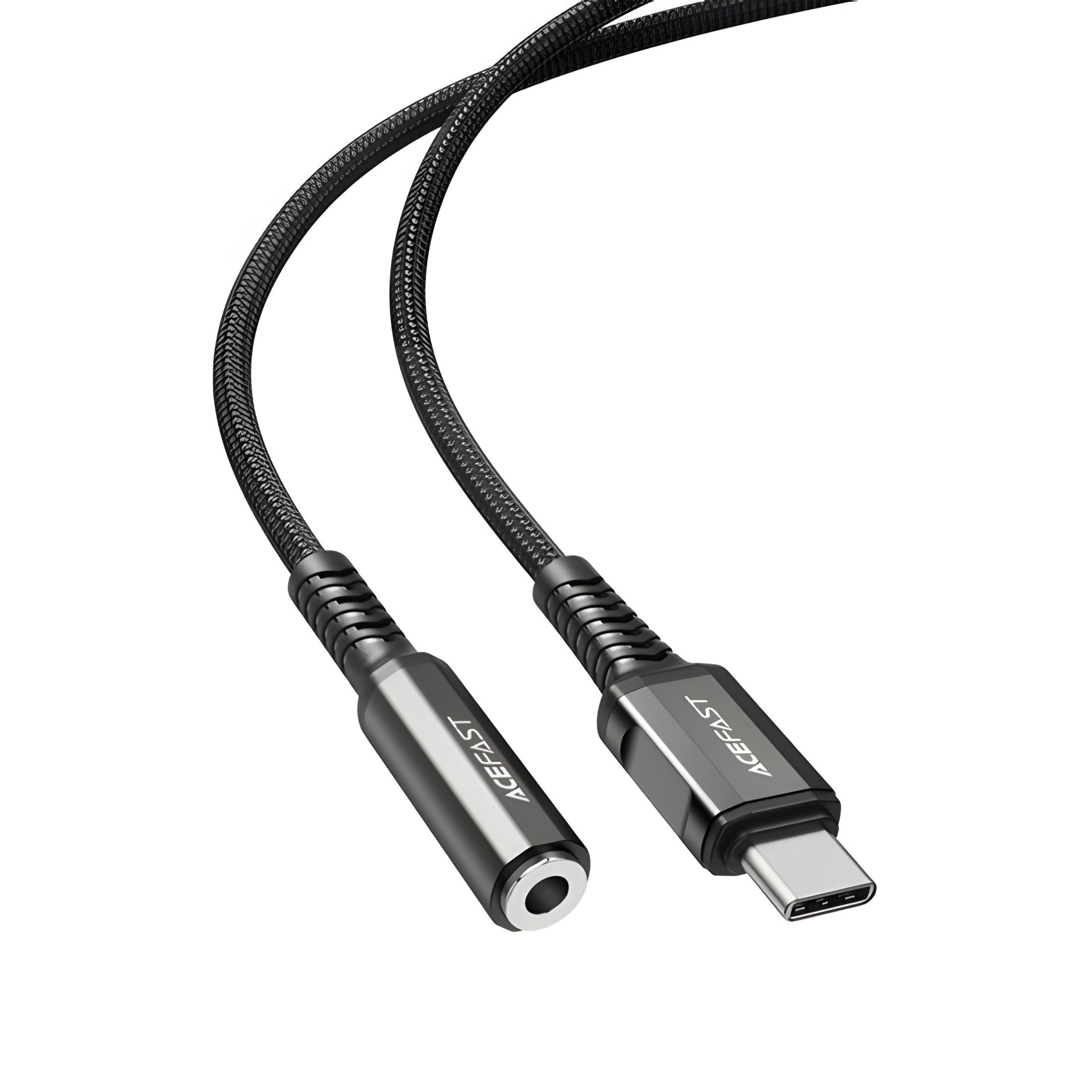 Acefast C1-07 Type-C to 3.5mm Audio Cable 0.18m Black Acefast C1-07 Type-C to 3.5mm Audio Cable 0.18m Black