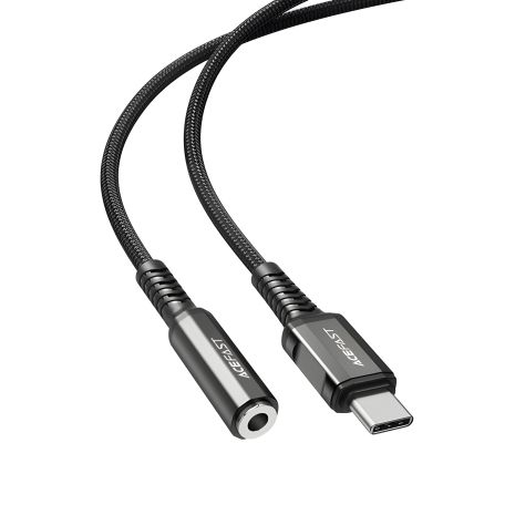 Acefast C1-07 Type-C to 3.5mm Audio Cable 0.18m Black