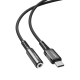Аудіо кабель Acefast C1-07 Type-C to 3.5mm 0.18m black
