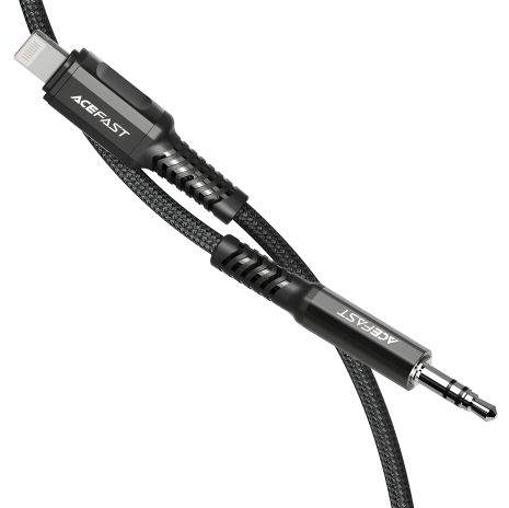 Кабель Acefast C1-06 black, Lightning to 3.5mm 1.2m