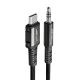 Acefast C1-08 Type-C to 3.5mm Audio Cable 1.2m Black Acefast C1-08 Type-C to 3.5mm Audio Cable 1.2m Black