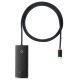Baseus Lite Series 4-Port Type-C HUB Adapter (Type-C to USB 3.0*4) 1m Black WKQX030401