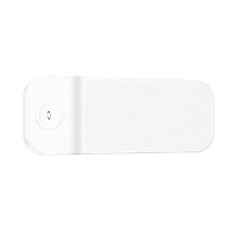 Бездротовий ЗП HOCO CQ6 Power 3-in-1 бездротовий швидкий режим (SAM Watch) White