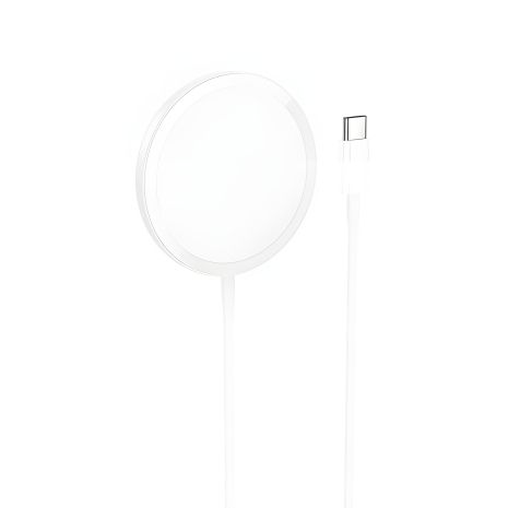 HOCO CW52 Enjoy магнитное ЗУ беспроводная быстрая зарядка White