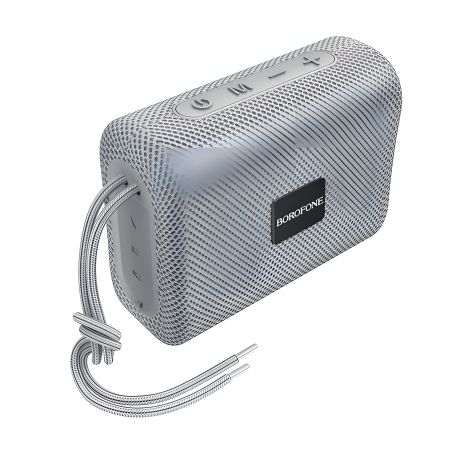 Портативна колонка BOROFONE BR18 Encourage спортивна BT колонка, BT5.1, USB, AUX, TF, FM, 5W, 3h, Grey