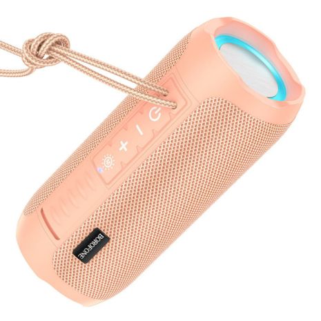 Портативна колонка BOROFONE BR21 Sports BT5.1, AUX, USB, TF, FM, 10W, RGB, 3h, speaker Candy Pink