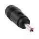 Адаптер питания DC F-M 5.5x2.1-2.5(F) to 3.5x1.35(M) для роутеров, терминалов, ONU, камер, устройств с питанием DC 5.5x1.35 Black