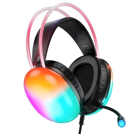 Навушники HOCO W109 Plus Rich з USB7.1, 2m, channel gaming, black