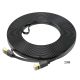 Hoco US07 мережевий кабель Ethernet RJ-45 CAT6 1Gigabit 20m чорний