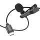 Borofone BFK11 штатний мікрофон, 2м чорний, Lightning