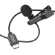 Мікрофон Петличний Borofone BFK11 Lightning, 2м Чорний