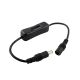 DC Кабель удлинитель с выключателем 0.25m (женский/мужской) черный DC Кабель удлинитель с выключателем 0.25m (женский/мужской) черный