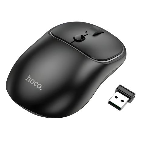 Wireless Миша Hoco GM25 | BT5.2/2.4G, 800/1200/1600 DPI | Black