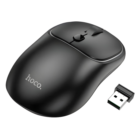 Wireless Миша Hoco GM25 | BT5.2/2.4G, 800/1200/1600 DPI | Black