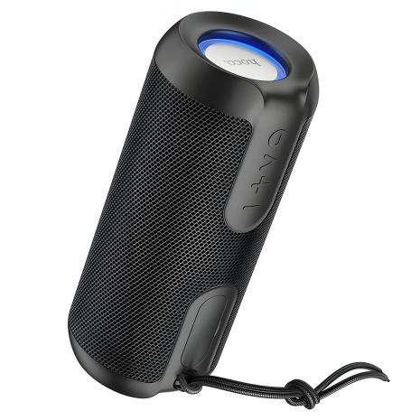 Портативна колонка HOCO BS48 Artistic Sports BT5.1, IPX5, USB, AUX, FM, 5W, RGB, 2h Speaker Black