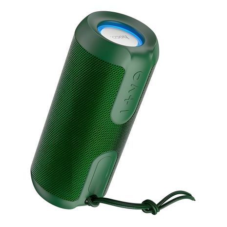 Портативна колонка HOCO BS48 Artistic Sports BT5.1, IPX5, USB, AUX, FM, 5W, RGB, 2h Speaker Dark Green