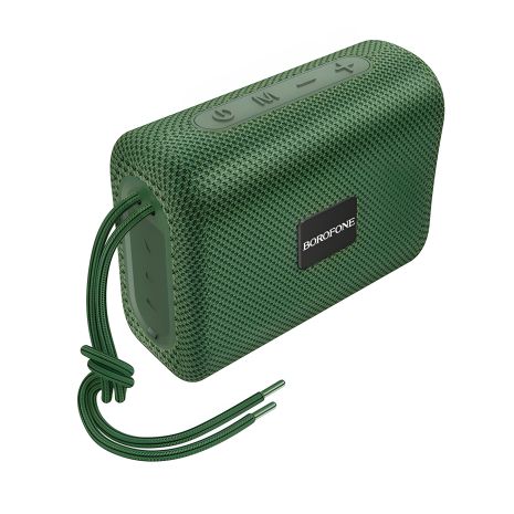 Sport BT speaker PORTABLE колонка BOROFONE BR18 Encourage, BT5.1, USB, AUX, TF, FM, 5W, 3h, Dark Green