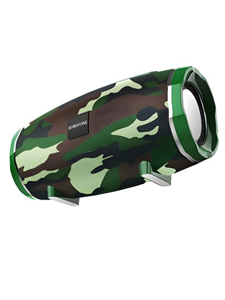 Wireless sports speaker колонка BOROFONE BR3 Rich sound, IPX5, BT5.0, AUX, USB, TF, FM, TWS, 10W, 3h Camouflage Green