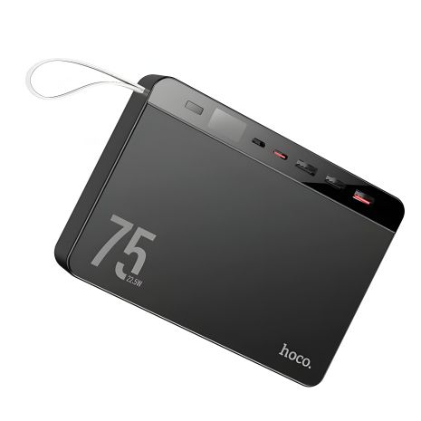 HOCO J94 Повербанк (Micro-USB/Type-C 18W, 1Type-C PD 20W/3USB QC3.0 22.5W/75000 mAh) Black