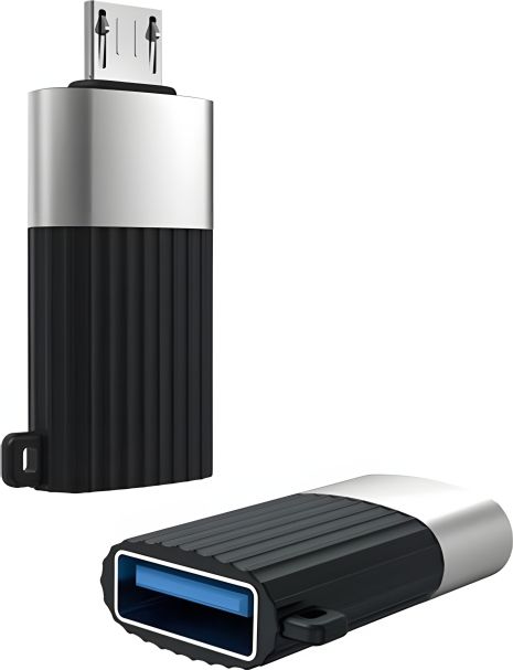 Micro(M) connector XO NB149-G USB2.0(F) перехідник Black