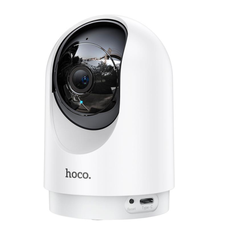 IP-камера відеоспостереження Hoco D1, Wi-Fi 2.4G, TF 128GB, Super HD 2304 × 1296, 3MP, white