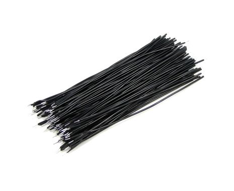 Чёрные монтажные провода (100 шт)