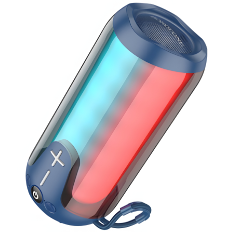 Bluetooth колонка Borofone BR33, TWS, з LED підсвічуванням, portативна, navy blue Bluetooth колонка Borofone BR33, TWS, з LED підсвічуванням, portативна, navy blue