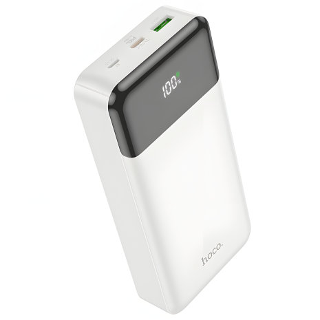 Power Bank Hoco J102A 20000 mAh (Micro-USB/Type-C 18W, 1Type-C PD 20W/1USB QC3.0 18W) білий