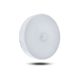 Portable LED Light 85mm Round, White | Micro USB, 8LEDs, Warm Light, Magnetic Mount | 2 Modes | for Kitchen, Closet, Bedroom, Hallway