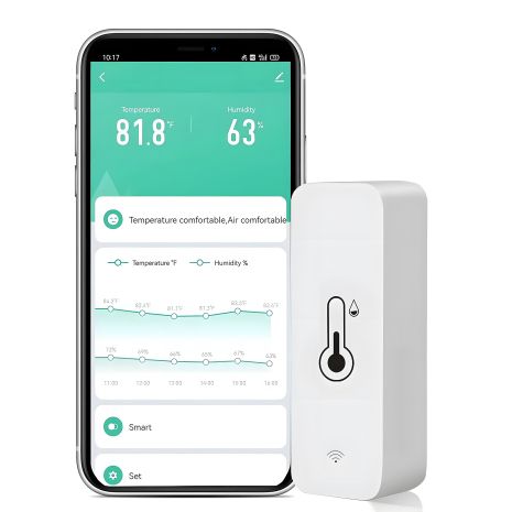 BTH01 датчик температури та вологості | SmartHome, Bluetooth | For SmartLife APP (iOS, Android) | White