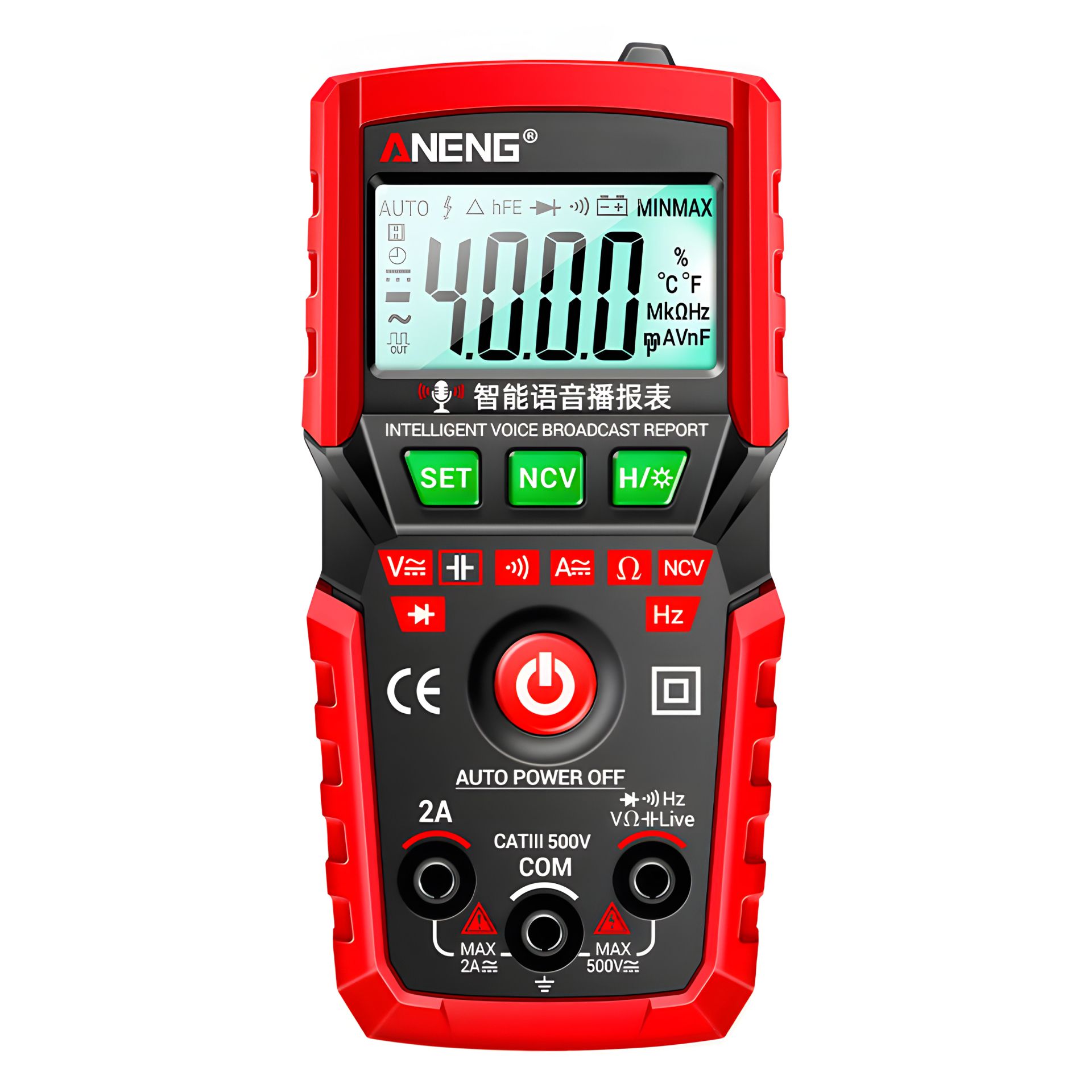 Digital Multimeter Aneng M108 with Auto Detection, Hidden Wiring Detector, Backlight (up to 2A current) Digital Multimeter Aneng M108 with Auto Detection, Hidden Wiring Detector, Backlight (up to 2A current)
