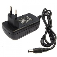 Блок живлення/Адаптер AC-DC 12V 3A 5.5x2.5(2.1)mm | Для ДБЖ, тюнера, камери, ресивера та пристроїв із живленням DC 12V до 3A | Black