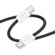 USB кабель Hoco X104, Type-C to Type-C, PD 60W, 1m, чорний