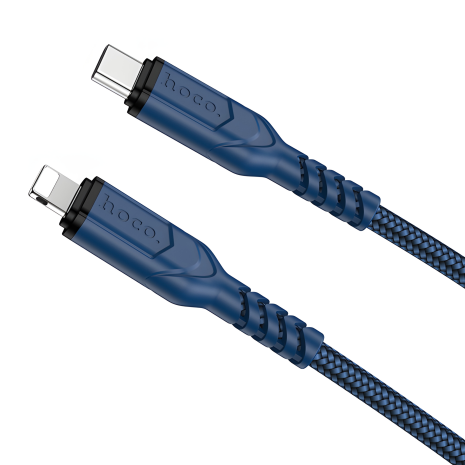 Кабель Hoco X59 Type-C to Lightning, 3A, PD 20W, blue, 2m