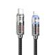 Кабель Hoco U122 Type-C to Lightning з індикатором, 1.2m, PD 27W, black