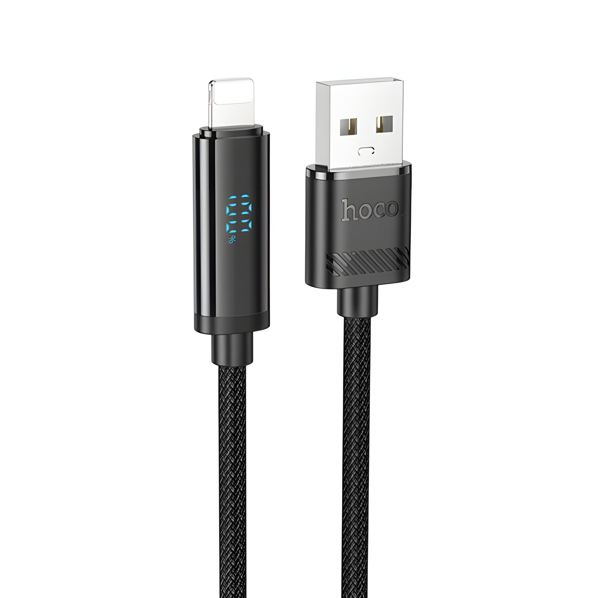 Кабель Hoco U127, USB to Lightning, 2.4A, 1.2м, чорний Кабель Hoco U127, USB to Lightning, 2.4A, 1.2м, чорний