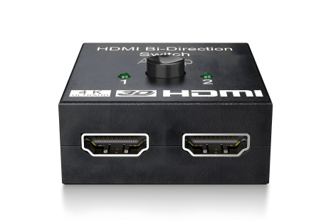 HDMI комутатор Bi-Direction Switch 4К 60Hz Black на 2 порти + PC, XBox, PS4, PS5 відеоплеєри розгалужувач