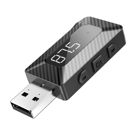Модулятор XO BCC16 Bluetooth V5.3, USB, AUX, TF, FM, Чорний