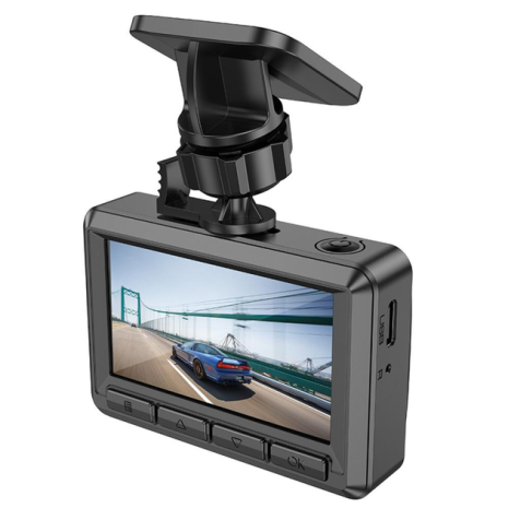 Відеореєстратор Hoco DV3 2,45-inch IPS+Камера Заднього Виду Чорний