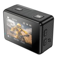 Камера Hoco DV101, 4К, 16MP, 150°, Wi-Fi, 900mAh, 1.5h, MicroSD до 128 ГБ, Чорний (Екшн)
