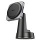 Hoco HW16 Тримач авто Speed Wireless Magnetic 15W, Чорно-Сірий
