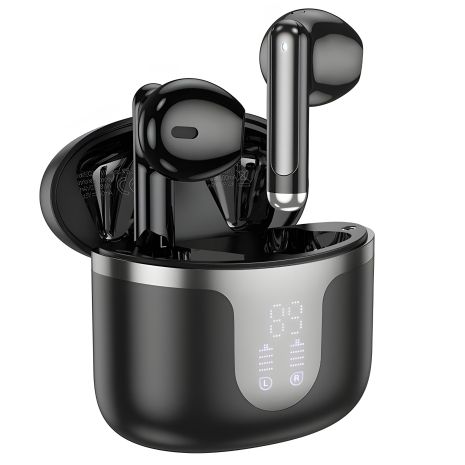 Навушники HOCO EQ7 Snowflake, бездротовий true BT headset, BT5.3, 40/300mAh, 7h, Milky white