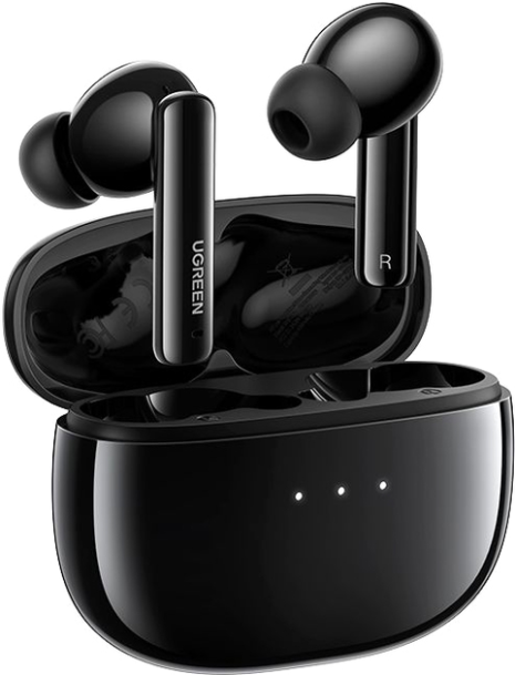 Бездротові навушники UGREEN WS106 HiTune T3 Active Noise-Cancelling Wireless Earbuds (Black)(UGR-90401) Бездротові навушники UGREEN WS106 HiTune T3 Active Noise-Cancelling Wireless Earbuds (Black)(UGR-90401)