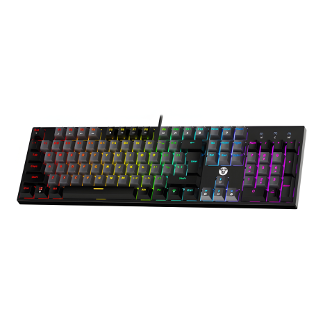 Клавіатура для ігор Fantech ATOM MK886V2 Red Switch, Чорний/Сірий